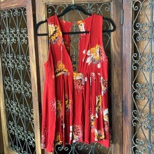 Free people tunic with floral print S